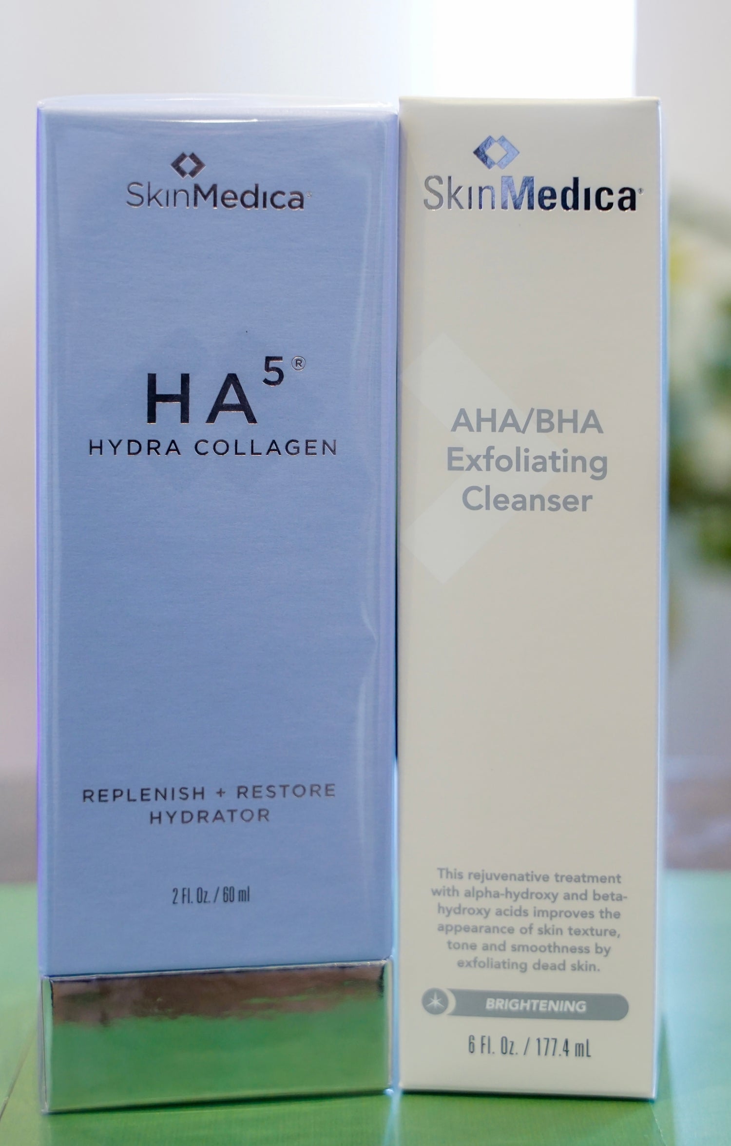 HA5 Hydra Collagen Serum and AHA/BHA Exfoliating Cleanser